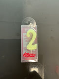 Number candle- Pastel yellow 2