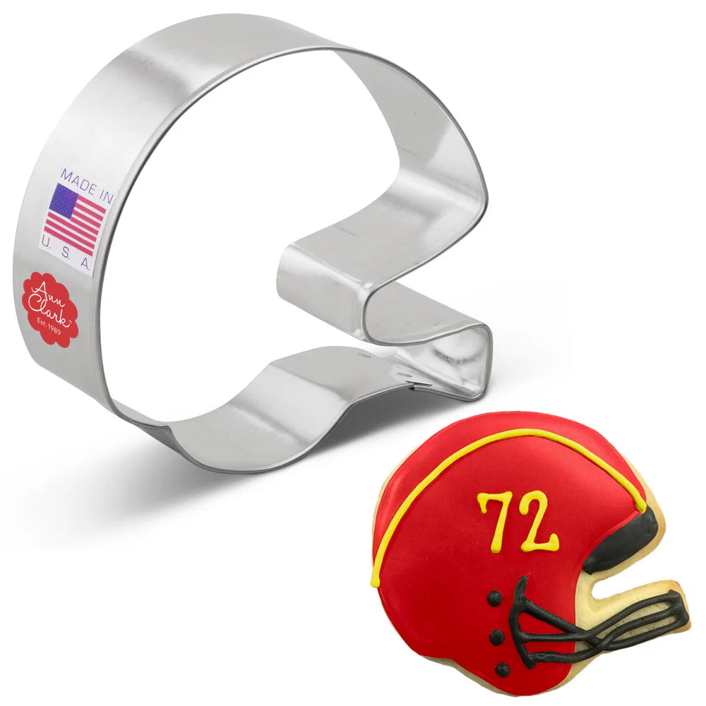 Football Helmet Cookie Cutter 3 1/2"