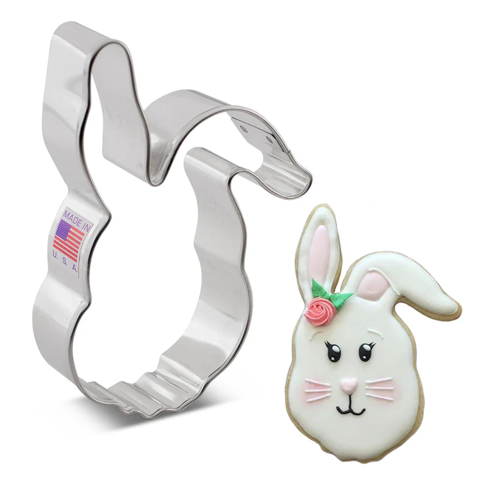 Rabbit Face Cookie Cutter 4 1/4"