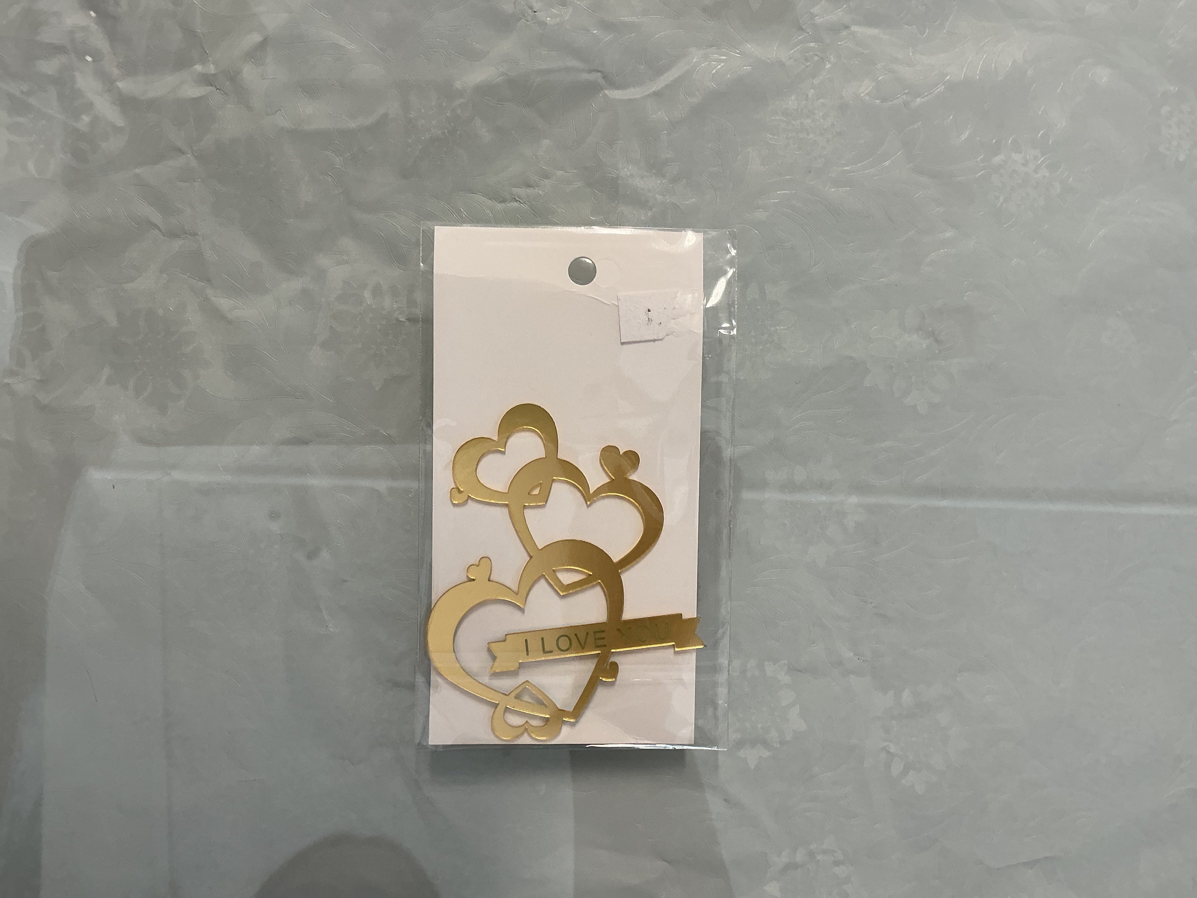 “ I Love You” Gold Hearts