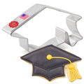 Graduation Cap Cookie Cutter 2 5/8" x 4 3/8"