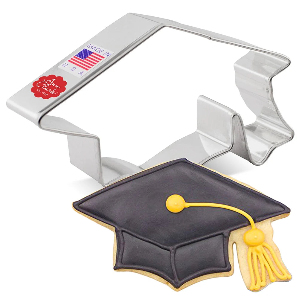 Graduation Cap Cookie Cutter 2 5/8" x 4 3/8"