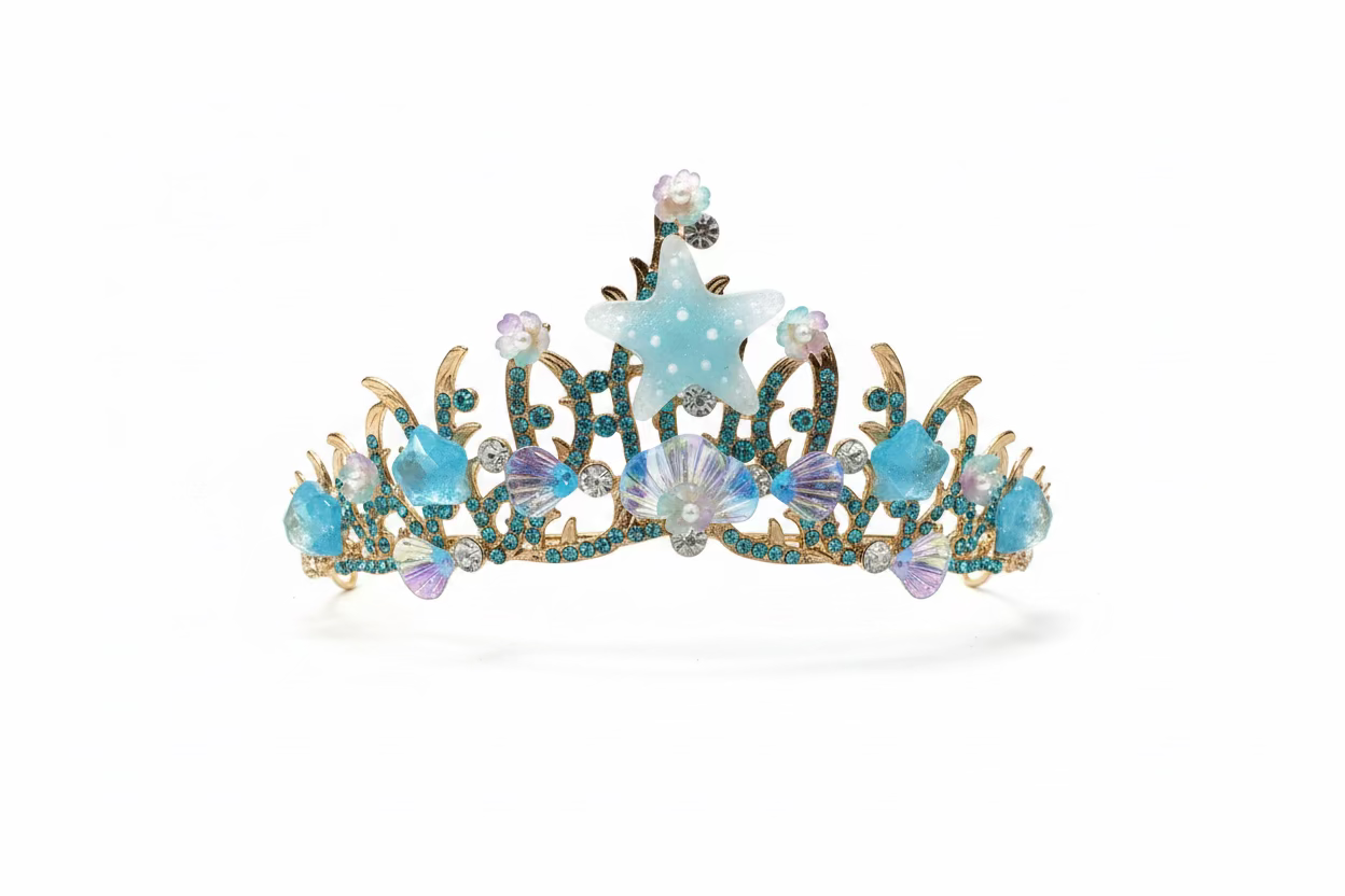 5.5” Blue Starfish Crown