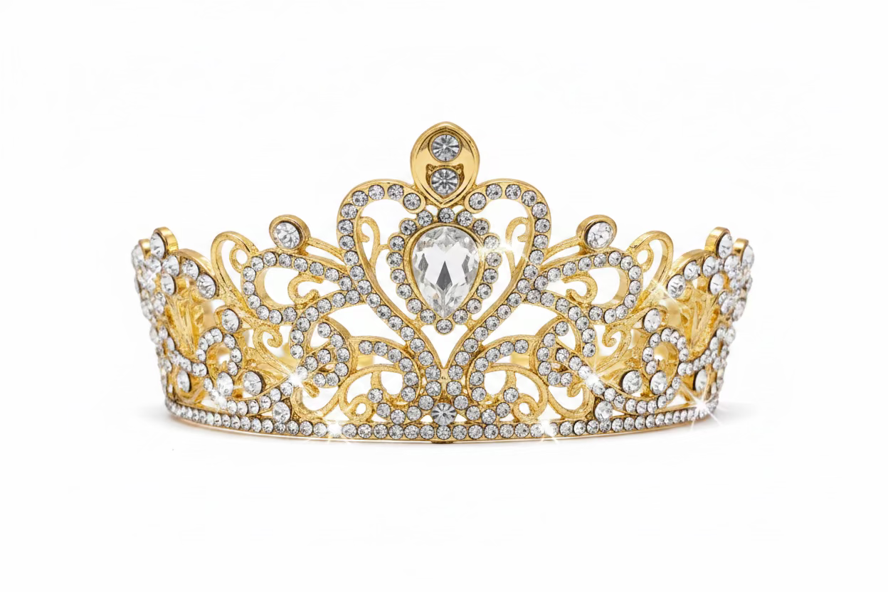 3.5” Gold/Silver Rhn Crown