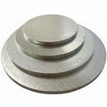 10" Round Silver Drum