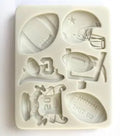 Football 4x3.5" Silicone Mold