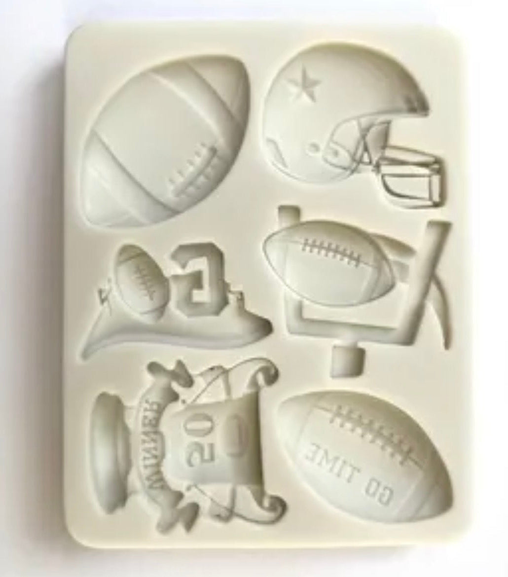 Football 4x3.5" Silicone Mold