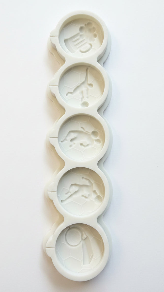Soccer Theme 9" Silicone Mold