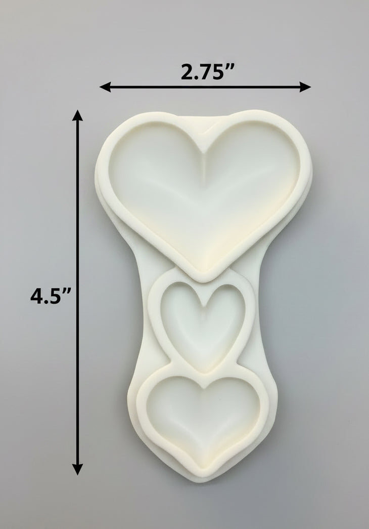 3 Hearts Mold