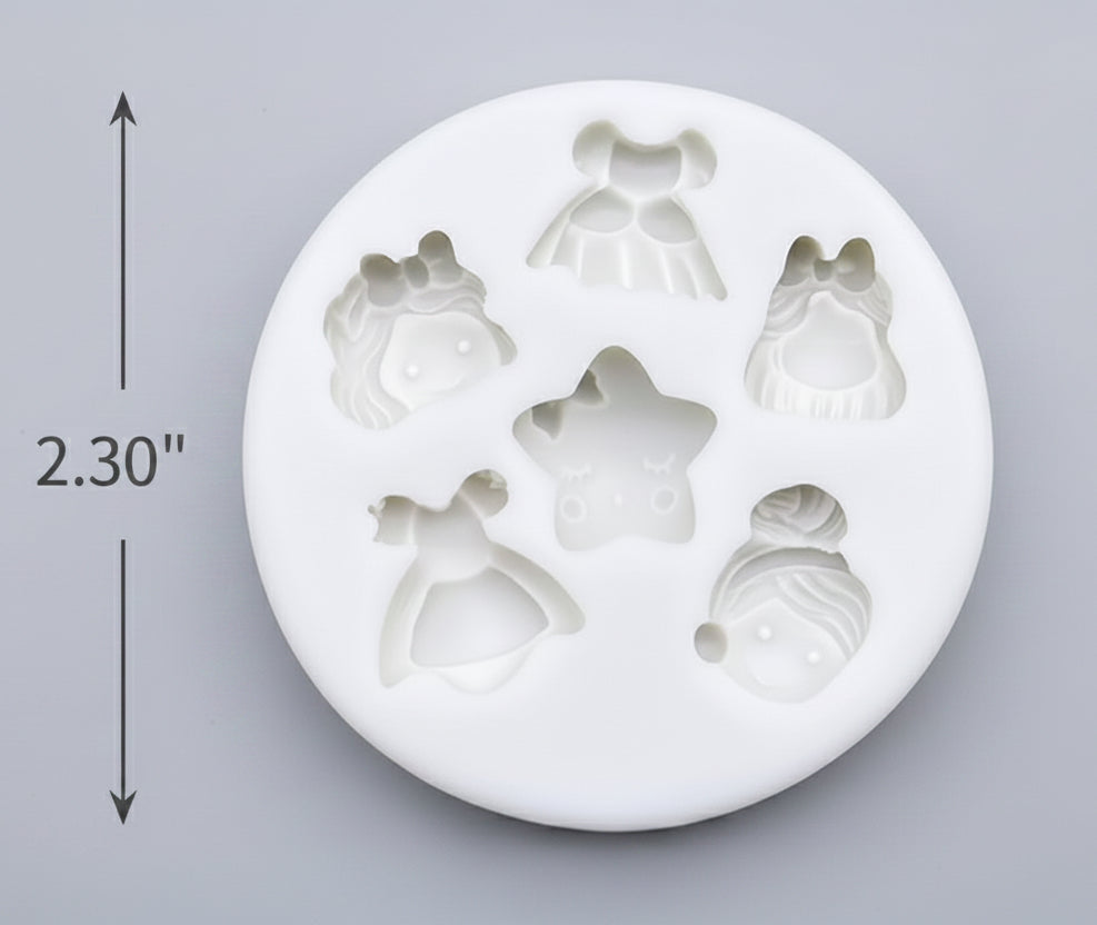 Girl Face & Dress Mold