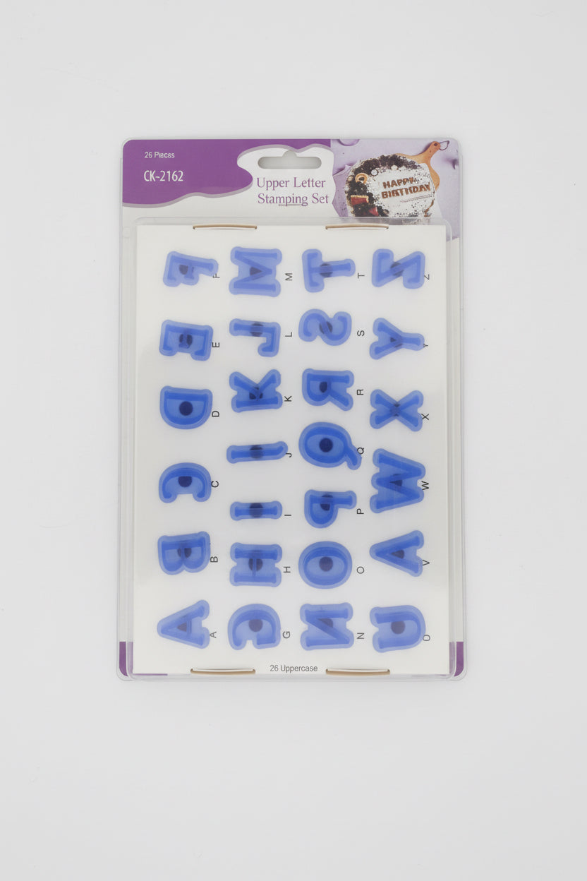 Upper Letter Stamping Set-Dark Blue