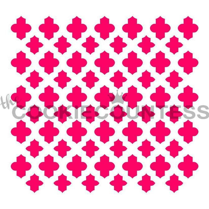 Small Quatrefoil Companion Stencil