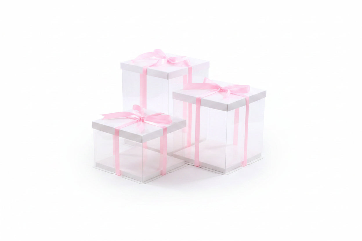 Clear Square Box 12x7
