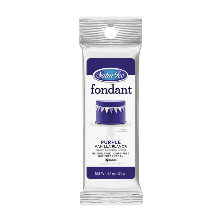 Satin Ice Fondant 4.4 oz-Purple