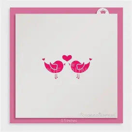 Love Birds Decorating Stencil