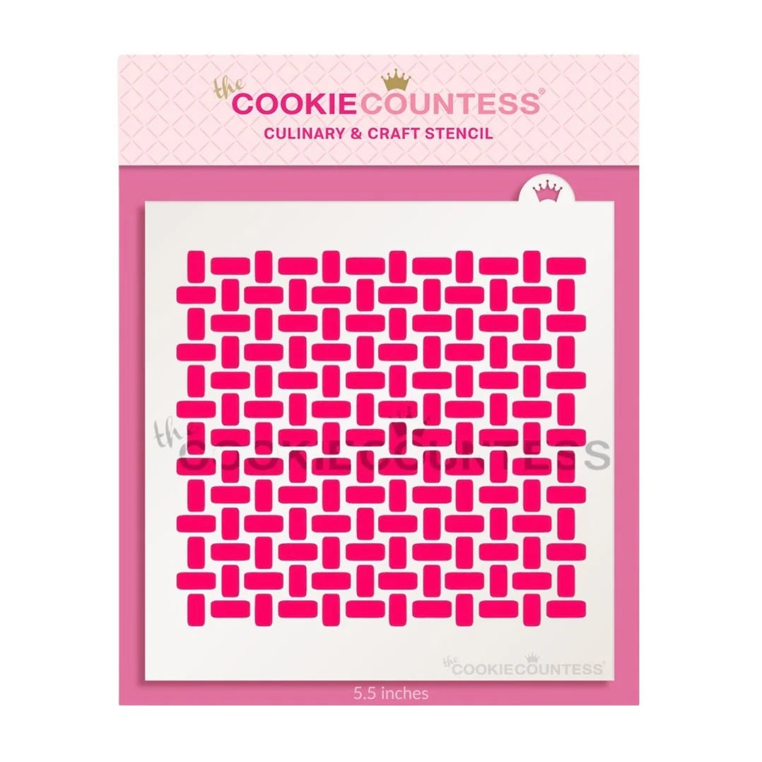 Basketweave Stencil