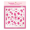 Birthday Icons Pattern Stencil