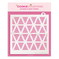 Chevron Trees Pattern Stencil