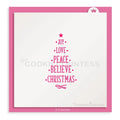 Christmas Time Tree Stencil