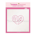 Cookie Couture Stencil - Heart Cookie PYO