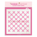 Country Flowers Pattern Stencil