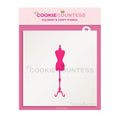 Dress Mannequin / Dress Form Stencil