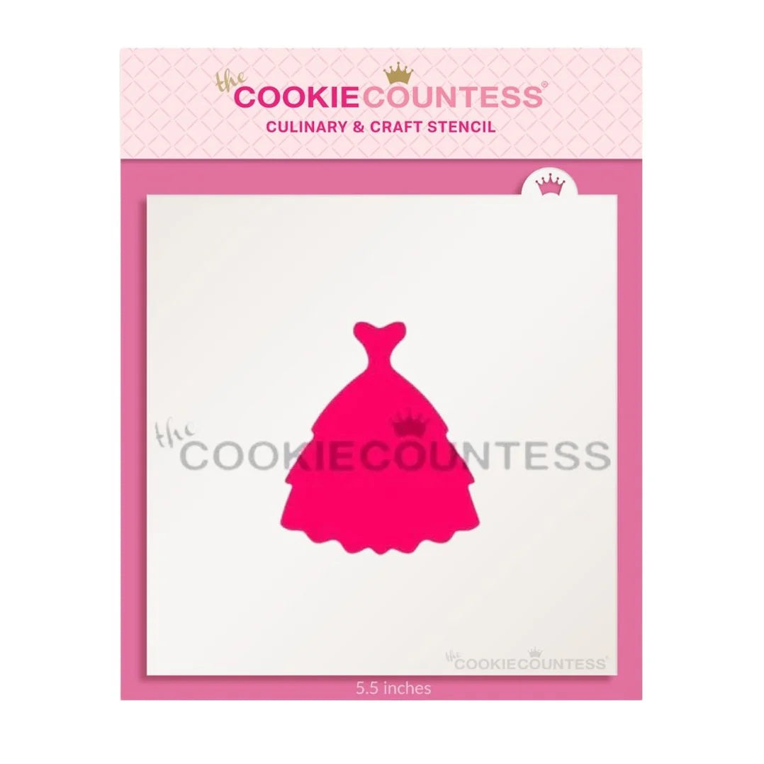Dress Silhouette Stencil