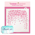 Falling Round Confetti Stencil