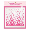 Falling Triangles Pattern Stencil