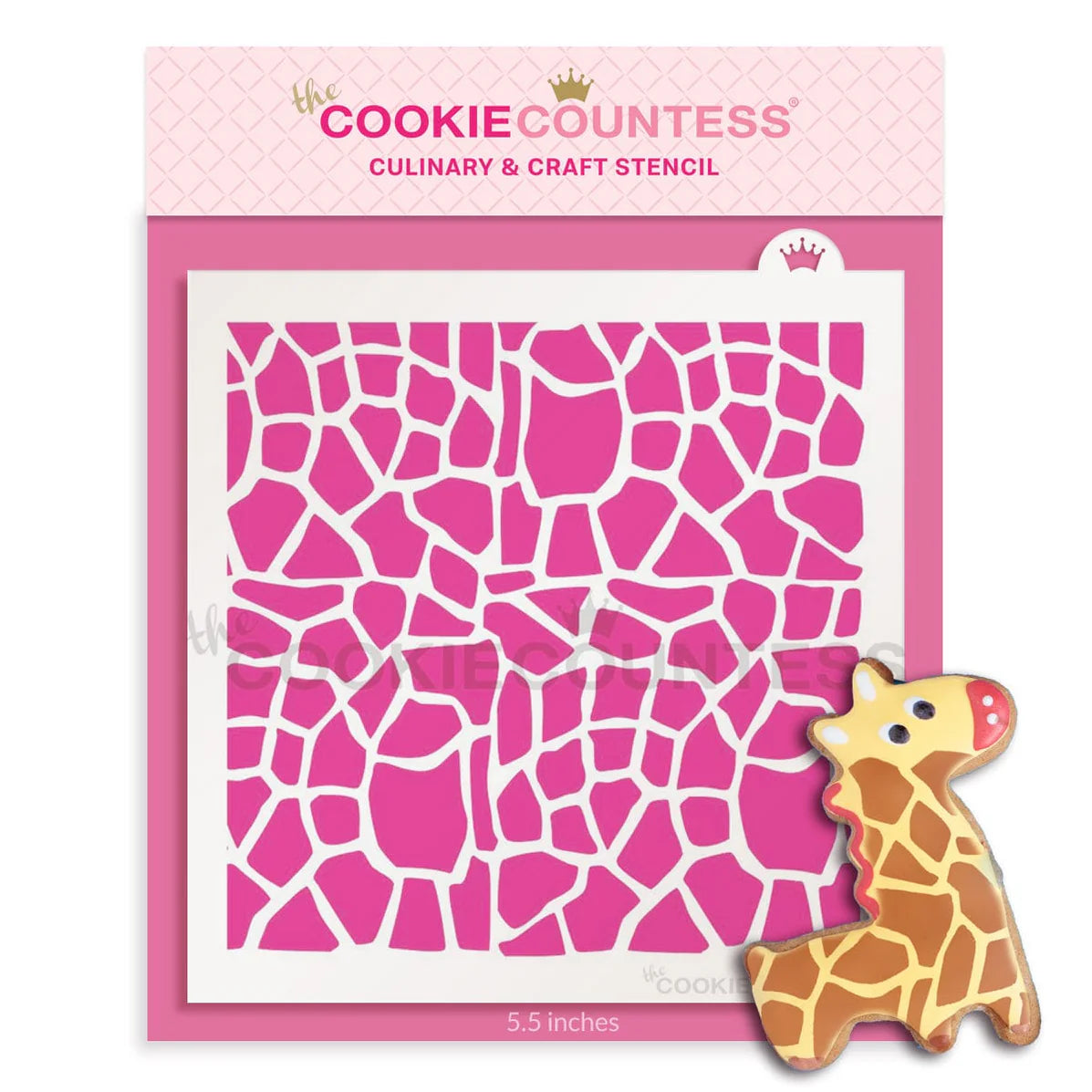 Giraffe Print Stencil