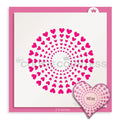 Heart Burst Stencil