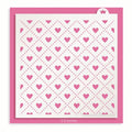 Heart Quilted Pattern Stencil