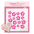 Hibiscus Flowers Stencil