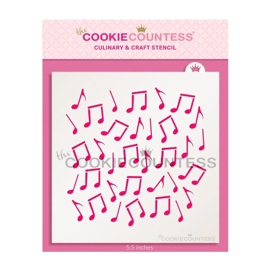 Music Notes Stencil
