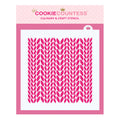 New Knit Background Pattern Stencil