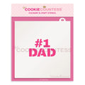 Number One Dad Stencil