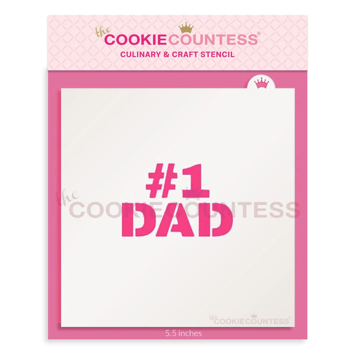 Number One Dad Stencil