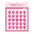 Paw Prints Dog or Cat Pattern Stencil