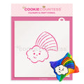 Rainbow Cloud PYO Stencil