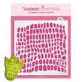 Reptile Skin Pattern Stencil