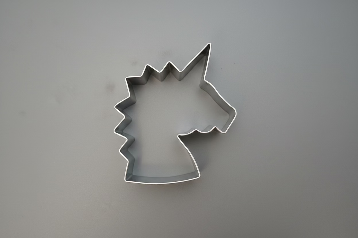 Unicorn Head Cookie Cutter 3"