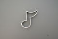 Music Note Cookie Cutter 2.5"