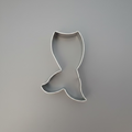 Mermaid Tail Cookie Cutter 3"