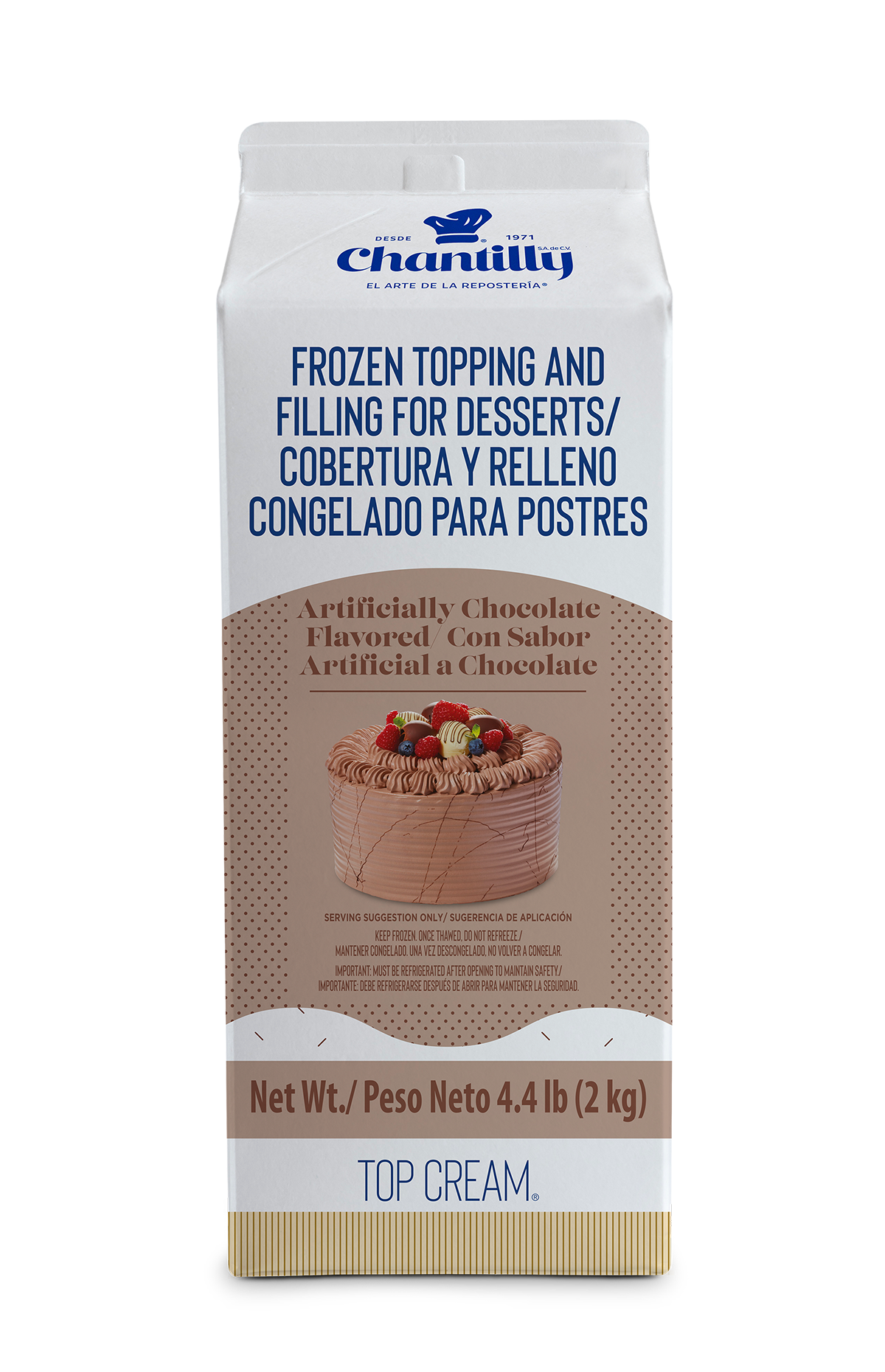 Chantilly Whip Cream-Chocolate 4.4lb