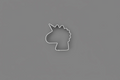 Unicorn Cookie Cutter 2.25"
