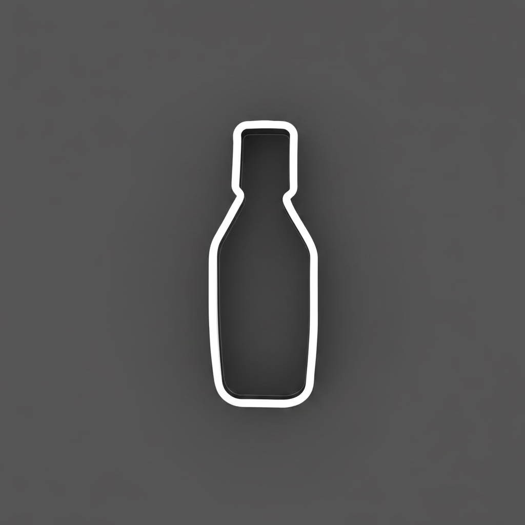 Champagne Cookie Cutter 3.25"