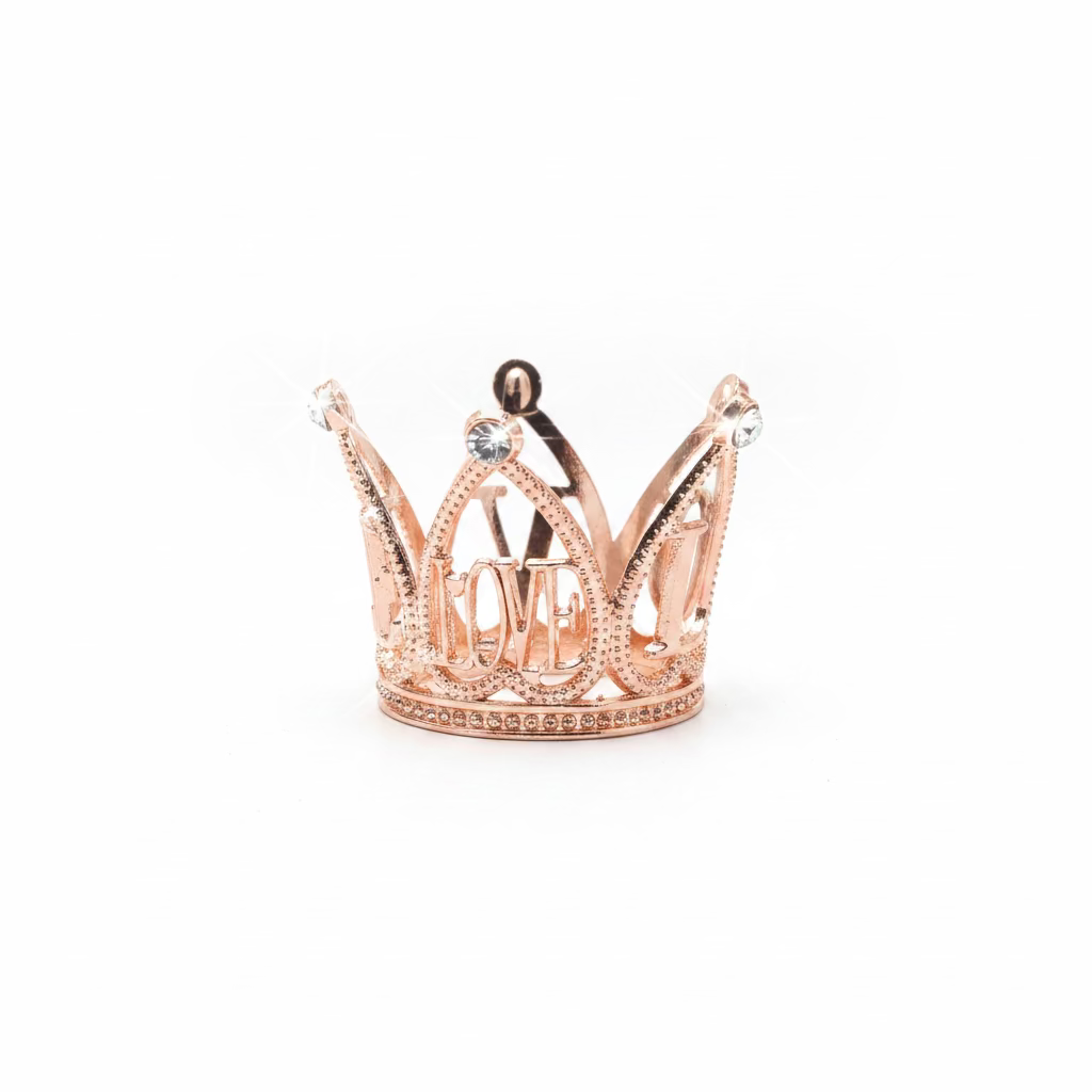 1.5" Rose Gold Crown 4