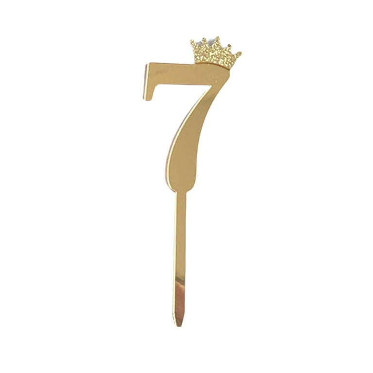 7” Gold Number Topper-7