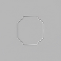 Frame Plaque Cookie Cutter #8, 3”