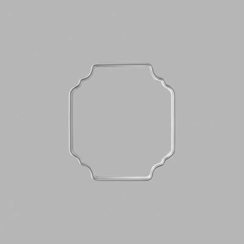 Frame Plaque Cookie Cutter #8, 3”